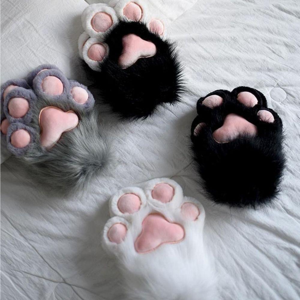 Anime Cat Claw Plush Gloves Plush Bear Claw Gloves New Furry Cat Claw Gloves