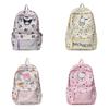 Детский рюкзак Hello Kitty с принтом из букв и мультфильмов для школы и повседневного использования