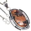 Pendant Stick Agate Gemstone Valentine'Day Ethnic Silver Jewelry 2.5"