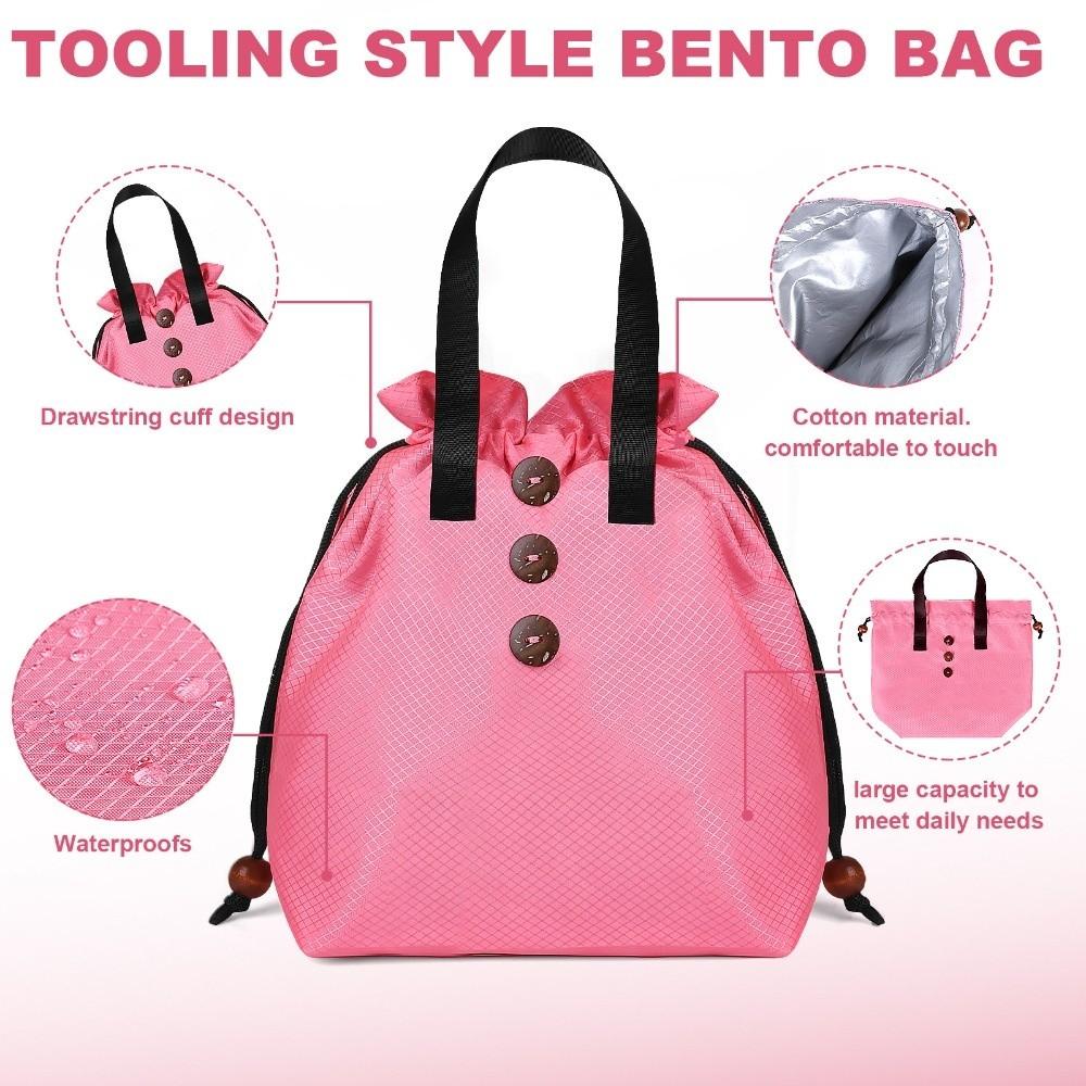 Heat Preservation Insulated Meal Bag Foil Insulation Lunch Box Bag Food Storage Picnic Bag Kids