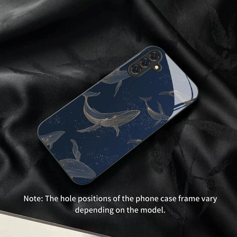 Закаленное стекло для телефона с морскими обитателями, подходит для Samsung Galaxy S26 S25 S24 S23 S22 S20 S11S10 FE/Ultra/Plus, противоударный