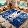 Toronto Maple Leafs Personalized Crystal Velvet Carpet, Customized Name Text Soft Anti‑Slip Rug for Living Room Bedroom