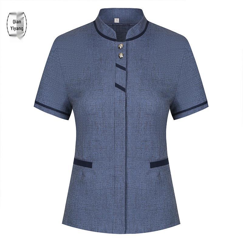 Short-Sleeved Hotel Cleaning Work Uniform