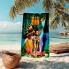Personalized customized proof beach towel with The Jungle Book pattern - soft, absorbent,quick-drying,perfect swimming,camping&bathing