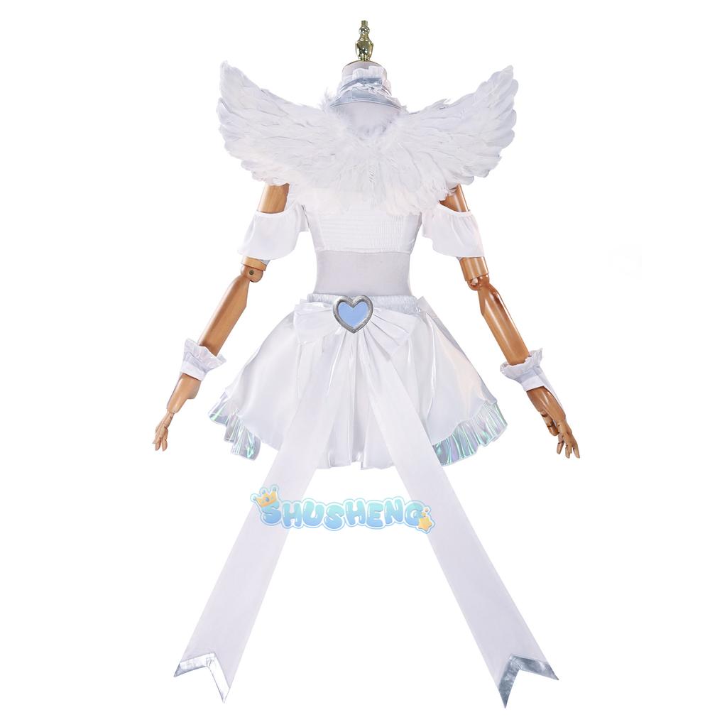 Panty Stocking Cosplay PANTY & STOCKING with GARTERBELT Costume Angel Dress Wing Women Halloween Carnival Party