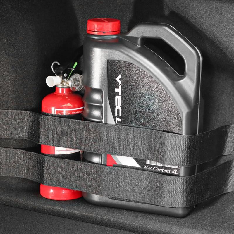 1Pc Car Trunk Organizer Elastic Fixing Belt Storage Bag Tapes Fire Extinguisher Fixing Belt Auto Interior Accessories