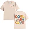 Cool Dad Club T-Shirt Men's Cotton Short Sleeve Tee Father's Day Gift Casual Top Comfortable Breathable