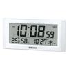Clock Seiko Clock Wall Clock Table Clock Satellite Radio Digital Calendar Temperature Humidity Display White Pearl GP502W SEIKO