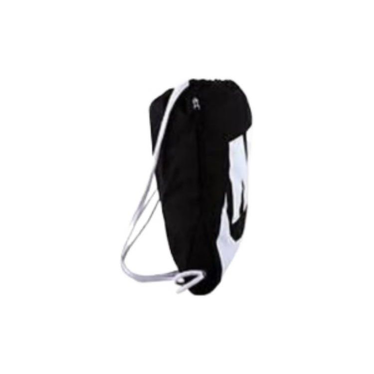 Nike Heritage Basic Logo Drawstring Portable Fabric Backpack Unisex Backpack Black CK0969-011