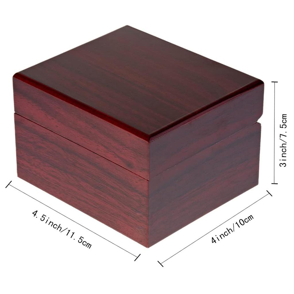 1 шт. Деревянный чехол для часов, подарочная коробка для браслета из дерева с подушкой, идеально подходит для подарков на дни рождения, годовщины и праздники