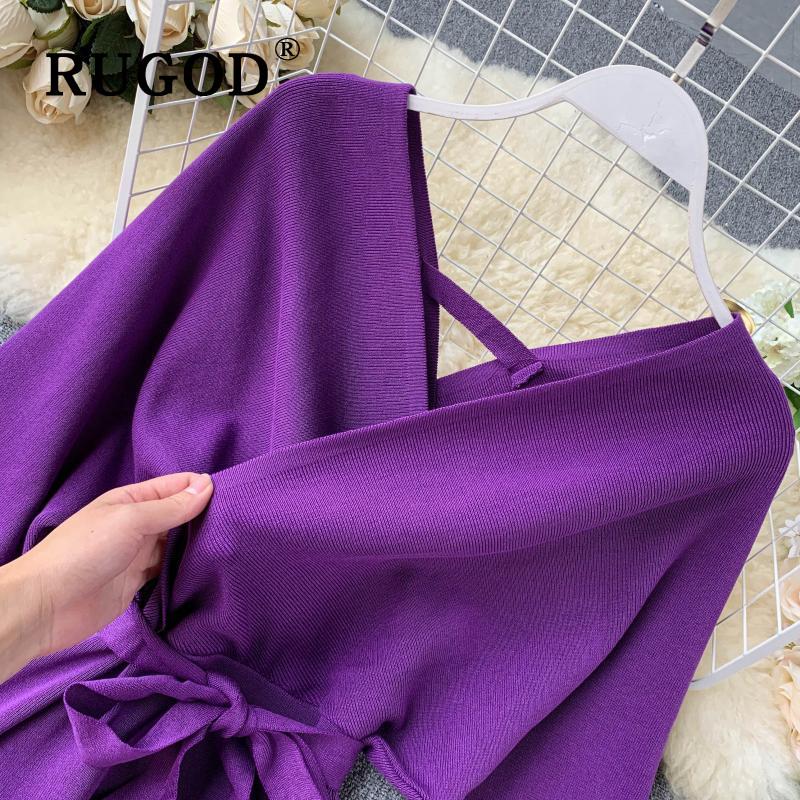 Stylish New Autumn Winter Bag Hip Sweater Dress Female Chic V-neck Bandage Dresses Sexy Women