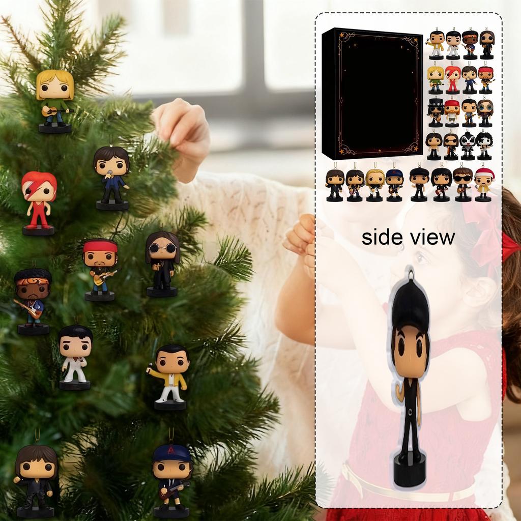 Рождественский календарь ожидания, Проведите счастливый обратный отсчет до Рождества вместе, 24 акриловых