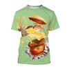 Fried Chicken T Shirt Boy Girl 3D Print Summer Kids T-shirt Fashion Tops Boys T-shirts Children Clothes