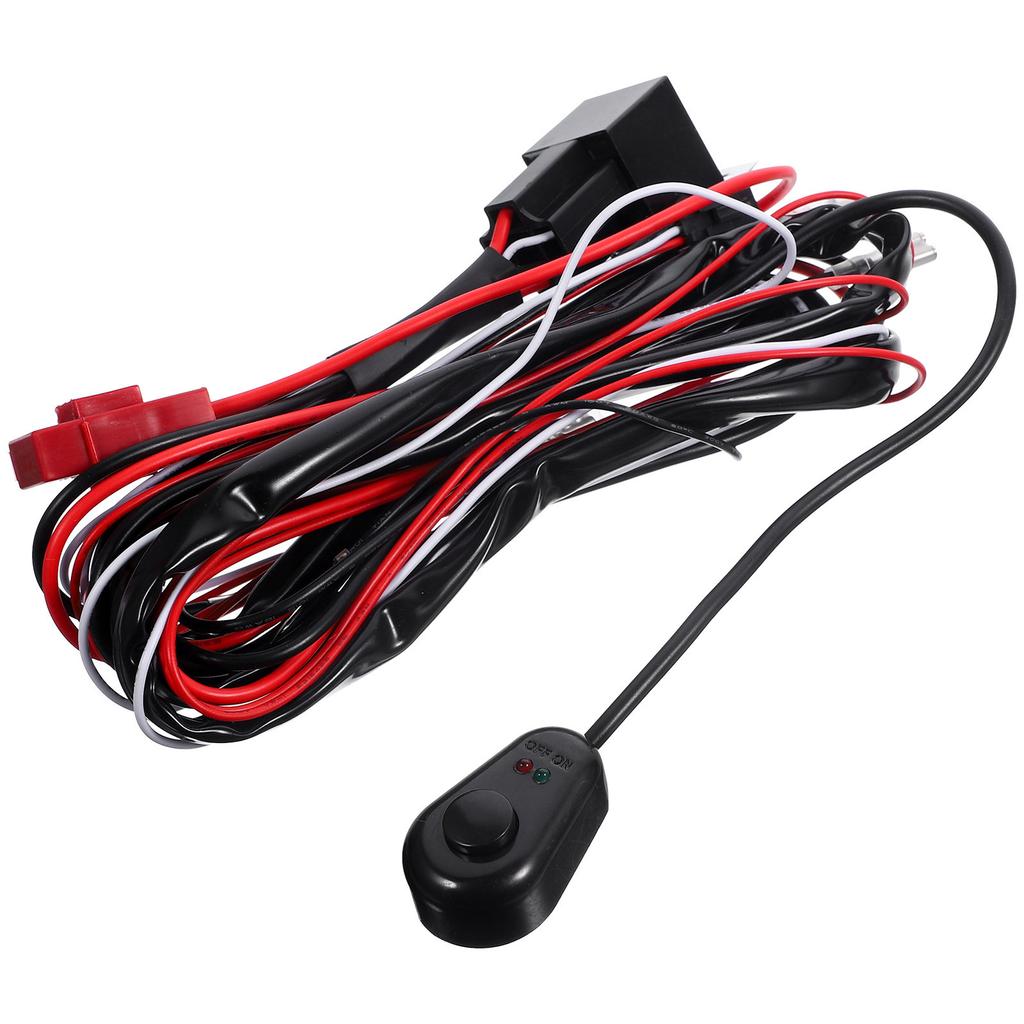 Wiring Harness Kit for LED Light Bar Heavy Duty Fuse Relay Illuminated on Off Switch Security Harness Protecting LED Light Bar