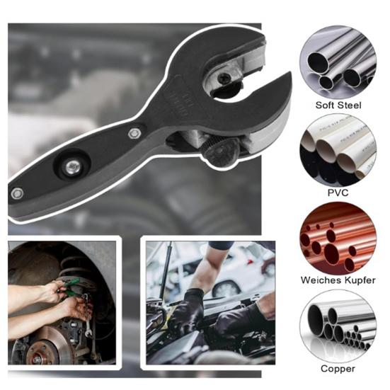 Инструмент для резки труб с храповым механизмом Yousheng Одноручный инструмент для быстрой резки труб для резки труб из нержавеющей стали, меди, алюминия, ПВХ размером 5/16-1-1/8 дюйма