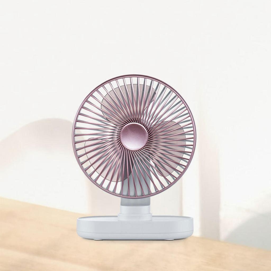Rechargeable Desk Fan with 4 Speeds USB Powered Removable Multipurpose Desktop Fan -quiet Design Fan Small Fan for Bedrooms