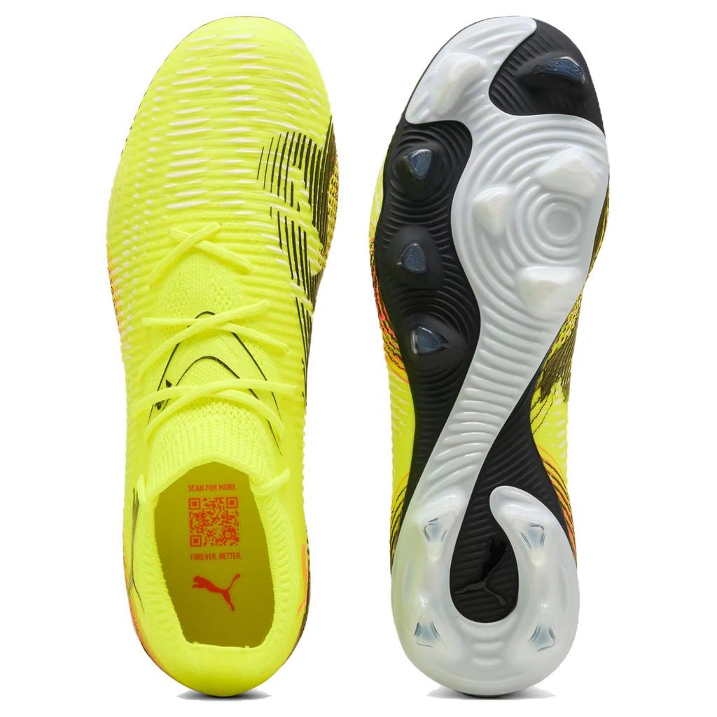 Puma Future 8 Match Fashion Comfortable Soccer Shoes Women Soccer Shoes Yellow Black 108382-03