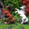 Resin Horse Simulated Model Decor Tabletop Figurine Micro Landscape Decoration