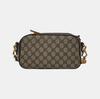 [Pre-Owned] Neo Vintage Series Gold Foil Logo Metal Tiger Head Monogram Canvas And Leather Camera Bag - Good #6699B1