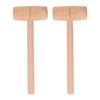 2Pcs Wood Hammer Inset Joint Multi Purpose Wooden Mallet for Factories Furniture Installation