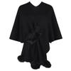 Autumn and Winter Women Loose Bat Sleeve Cross Border Cloak Cardigan Knitwear V-Neck Sweater