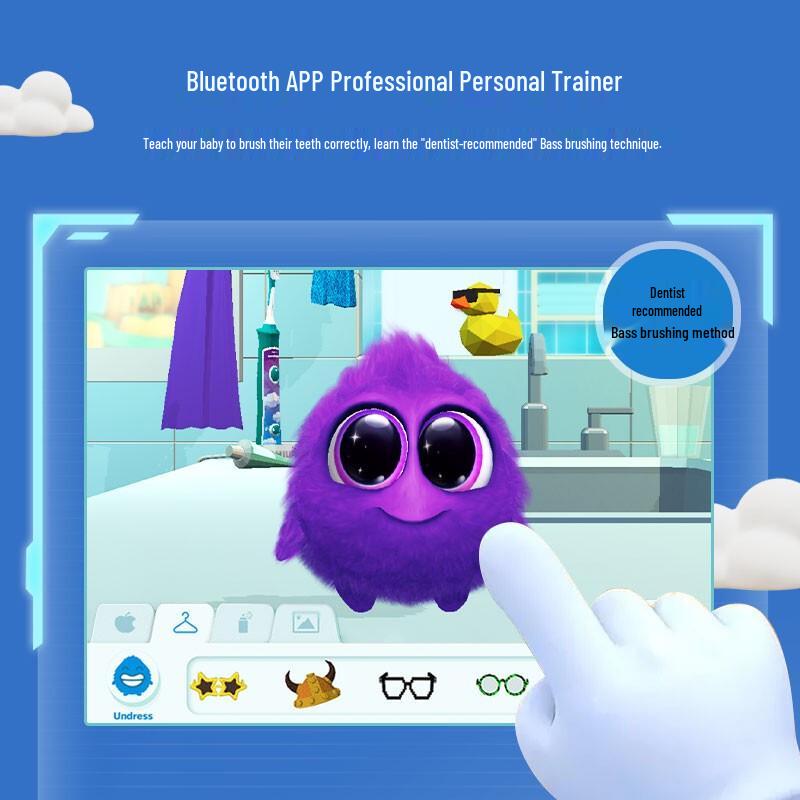 Philips Электрическая зубная щетка Sonicare Kids, штепсель CN (адаптер в комплекте)
