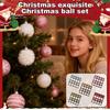 Изысканный набор рождественских шаров, рождественские украшения, украшения для рождественской елки, блестящие пенопластовые шары