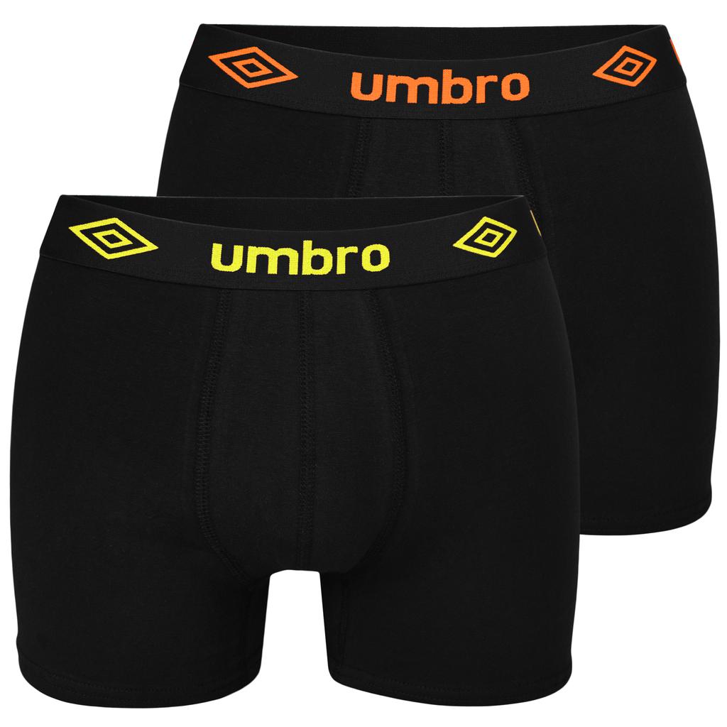 Umbro Мужские хлопковые боксеры, 6 шт. Разные цвета, Цветной логотип