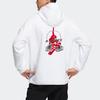 adidas Толстовка с капюшоном и принтом логотипа унисекс, белая IC8172