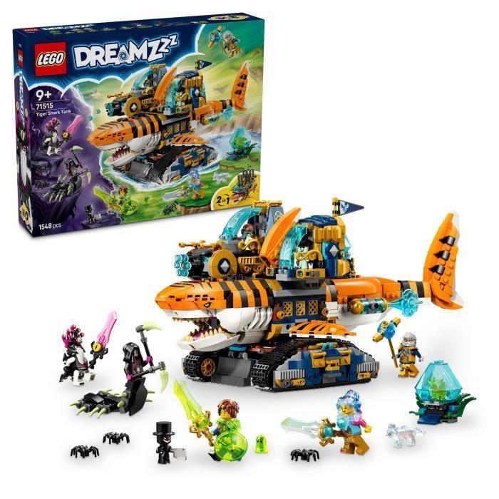 LEGO DREAMZzz 71515 Le Char Requin-Tigre - Jouet 2-en-1 pour Garçon ou Fille des 9 ans