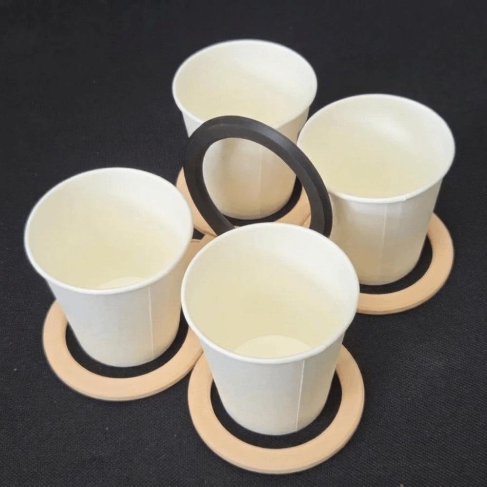 Anti Scalding Butterfly Shape Drink Carrier Plastic Folding Cup Holder for Picnic