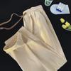 Men's Japanese Retro Corduroy Drawstring Pants - Loose, Wide-Leg, Straight Fit for Spring and Autumn