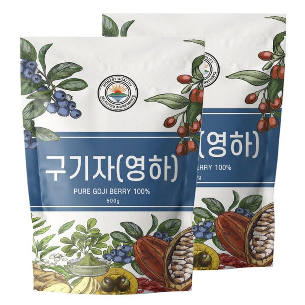 Yeongha Dried Goji Berries 1kg 500g+500g Delicious Quality 1 pcs 500g