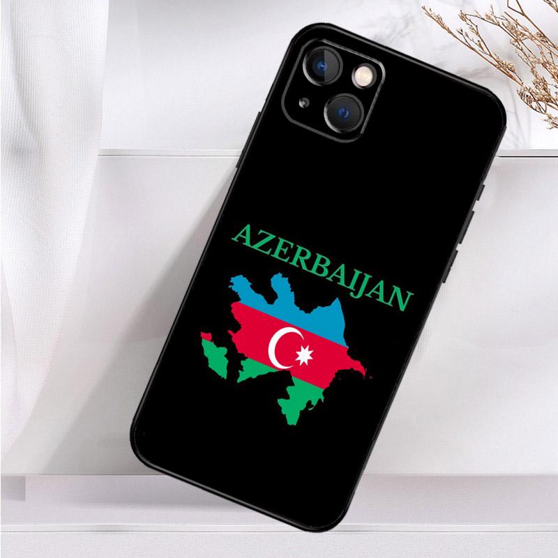 Azerbaijan Flag Phone Case For iPhone 16 15 14 13 12 11 Pro Max Mini X XR XS Max 7 8 Plus Back Cover