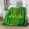 3D Rugby Field Rugby American Football Cartoon 2026 Soft Blanket,Soft Throw Blanket for Home Bedroom Bed Sofa Travel Cover Child