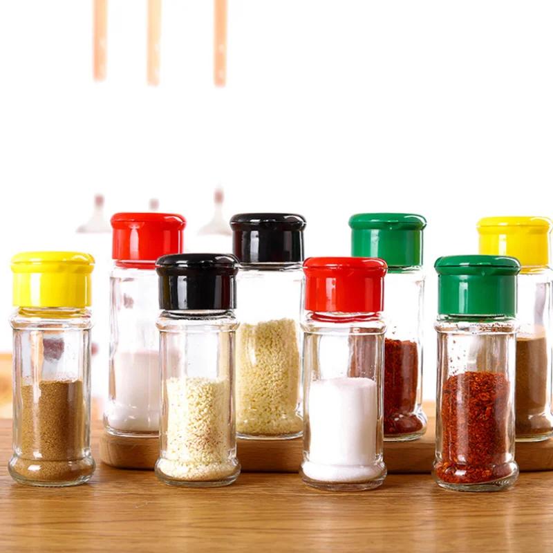 Банки для специй, переносные бутылки-шейкеры для приправ, пластиковые солонки и перечницы, контейнеры для приправ для барбекю, кухонные гаджеты
