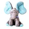 Mammoth Peek-a-boo Eyes Dumbo Electric Music Shy Children Plush Doll Toy