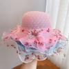 Детская шляпа женская летняя солнцезащитная и солнцезащитная шляпа принцессы пляжная шляпа летняя дорожная тонкая модель милая девочка