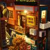DIY Деревянный Миниатюрный Модельный Комплект Китайский Уличный Вид Casa 3D Головоломка Вилла Кукольный Домик с Мебелью Освещение Домашний Декор Подарки