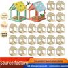 DIY Wooden Birdhouse Kit for Kids: Interlocking Assembly & Doodle Painting Bird Cage.