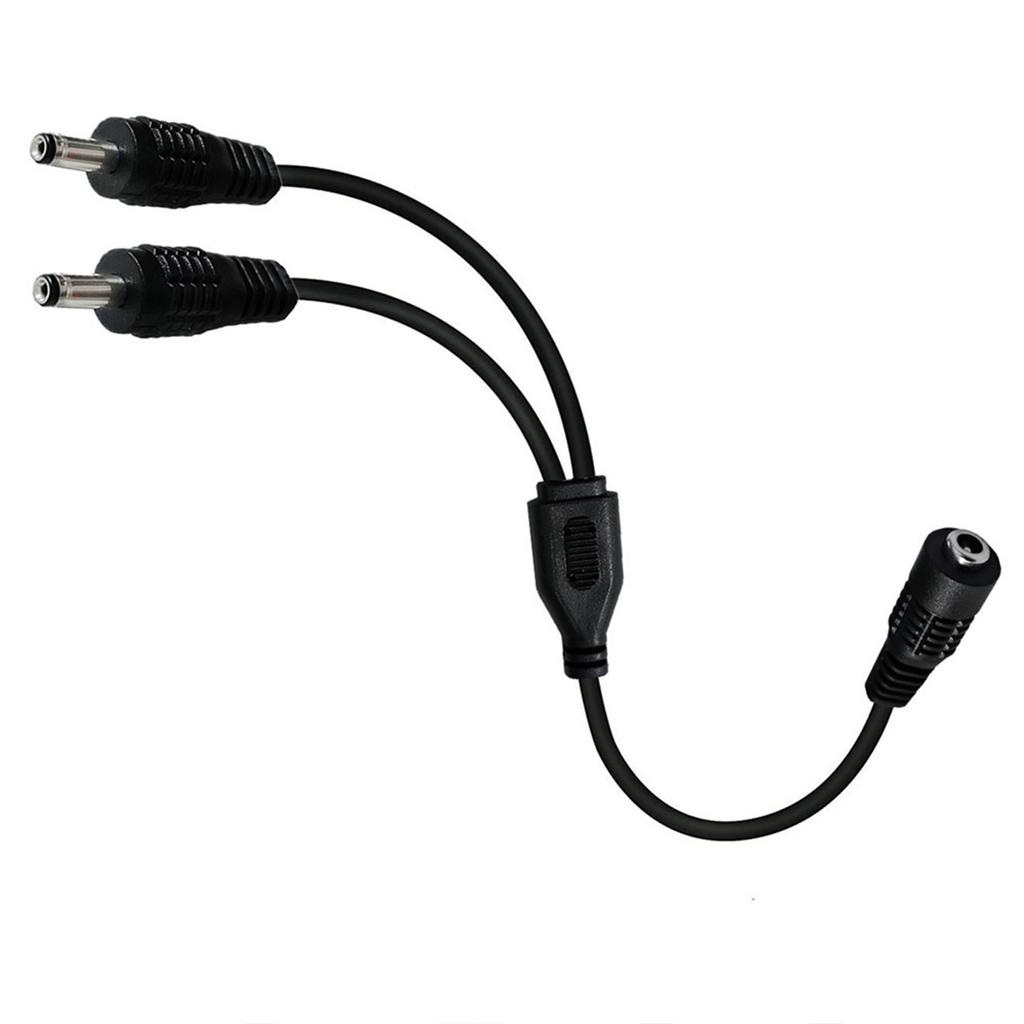 3.5x1.35mm Splitter Charging Cable One Female To Two Male Connector for LED Lights Cameras and More 35CM