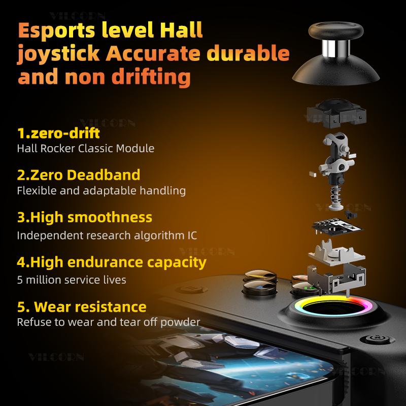 Лидер продаж D8Pro RGB игровой контроллер для планшета FPS мобильный геймпад для переключателя Android ios PS3 PS4 PC Hall Trigger джойстик