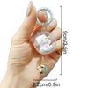 1PC Bag Ornament Accessory Cartoon Cat Keyring Cute Hanging Pendant 3D with Bell Keychain Cat Wind Chime