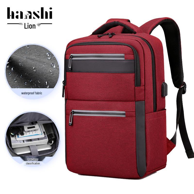 Men's High-End Waterproof Travel Backpack - Large Capacity, Fashionable Laptop & Shoulder Bag