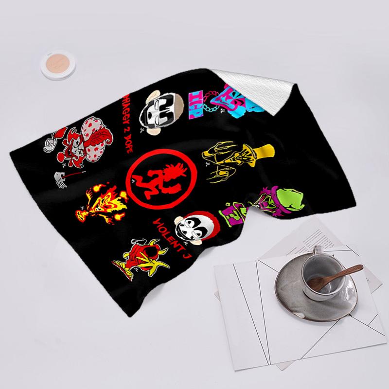 proof beach towel with Insane Clown Posse pattern - soft,absorbent,quick-drying,machine washable - perfect for swimming,camping,bathing