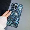 For iPhone 16 Pro Max Luxury Plating Magsafe Magnetic Flash Diamond Leopard Print Phone Case For iPhone 13 14 15 Plus Lens Cover