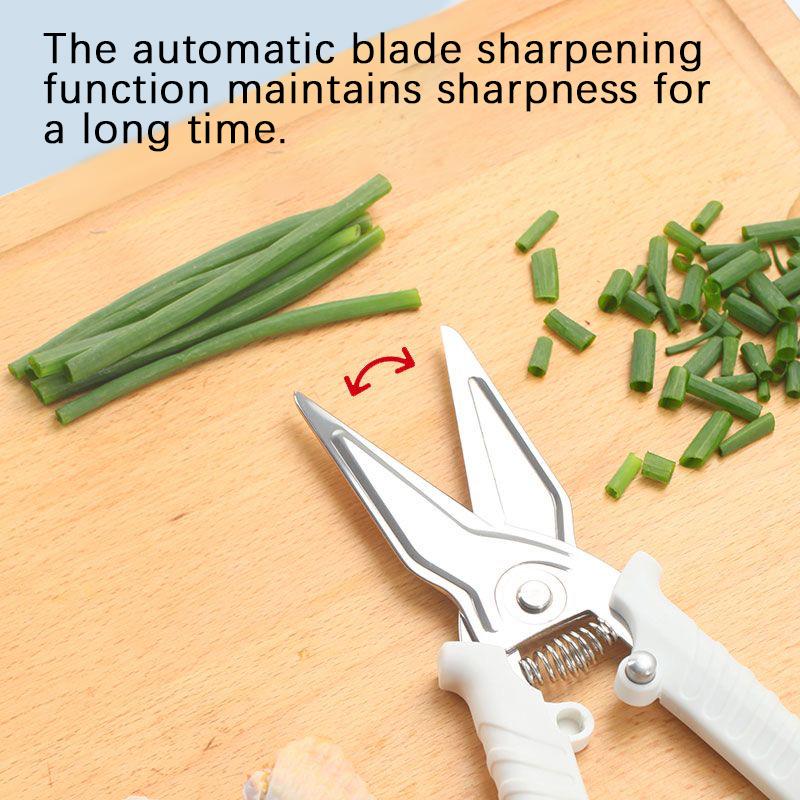 Multi-Purpose Kitchen Scissors with Protective Cover Stainless Steel Food Shears for Meat Vegetables and Home Cooking5