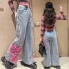 Модные джинсы для девочек Детские джинсы Детские брюки-бабочки Широкие брюки для девочек Брюки для папы Повседневные брюки
