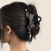 Зажим-краб для волос с бриллиантовым бантом в корейском стиле - тренд на аксессуары для волос высокого класса