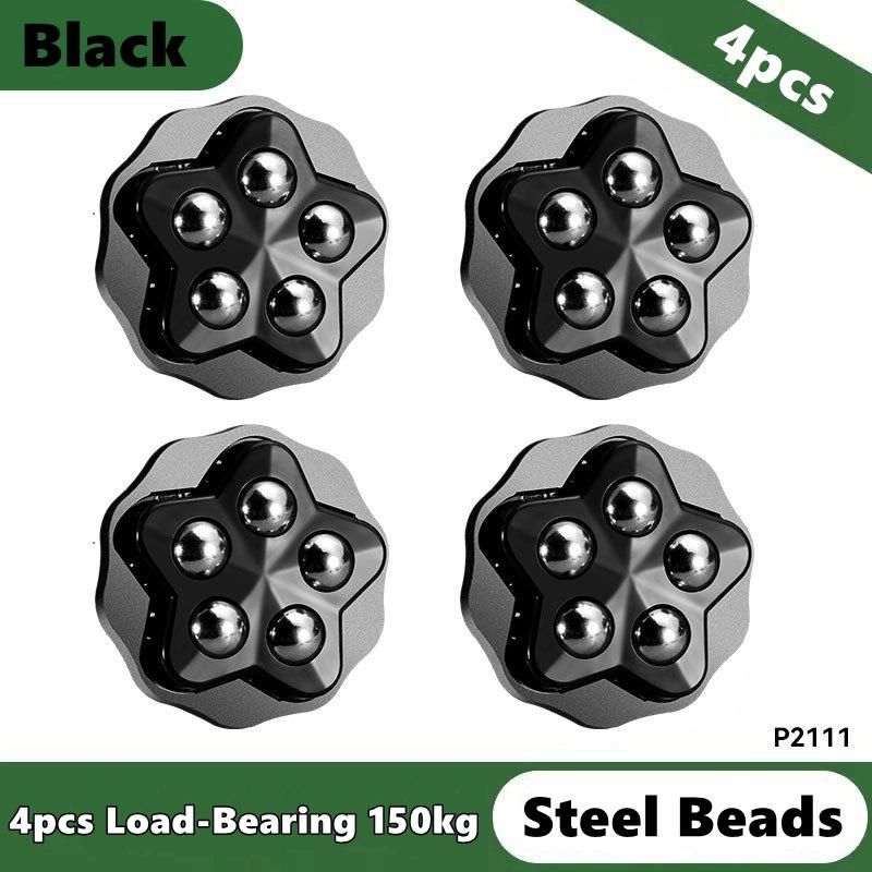 4 шт. Самоклеящиеся Мини Поворотные Колеса Самоклеящиеся Колесики Без Шума Вращающиеся на 360° Колесики для Малой Бытовой Техники, Мусорного Ведра и Мебели